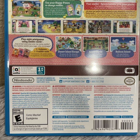 Animal Crossing Amiibo Festival (Nintendo Wii U, 2015) Complete CIB - Picture 5 of 15